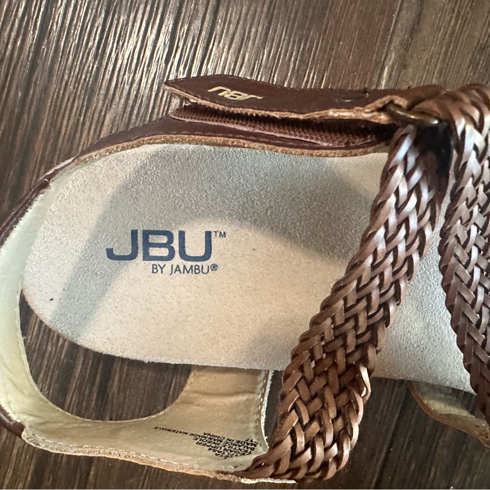 JBU by Jambu women's braided brown sandal vegan upper LORETA size 9 m - Picture 3 of 7